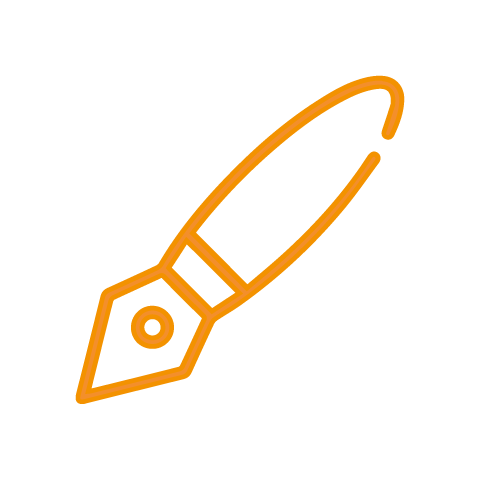 Stylo-encre-orange